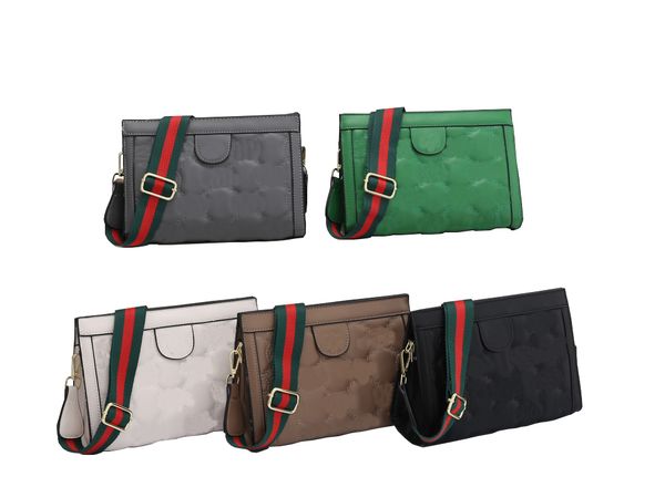 

new fashion women's one-shoulder messenger bag double g logo metal buckle 2022 net red trend car stitching letters