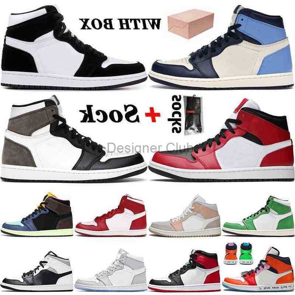 

new shoes twist 1 1s basketball shoes high obsidian unc mens womens mid chicago dark mocha fearless sport trainers sneakers 36-46 with box