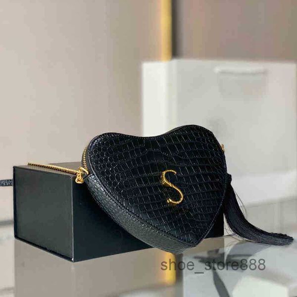 

evening bag shoulder ysbag heart designer bags leather handbag women chain crossbody ladies cute messenger bag purses 220907multi poch