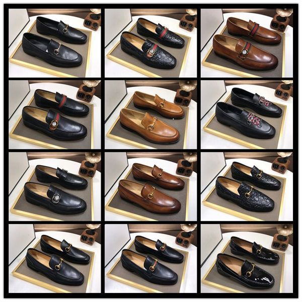

r men dress italian leather shoes slip on fashion luxury brand men's leathe moccasin glitter formal male shoes pointed toe shoe for men, Black