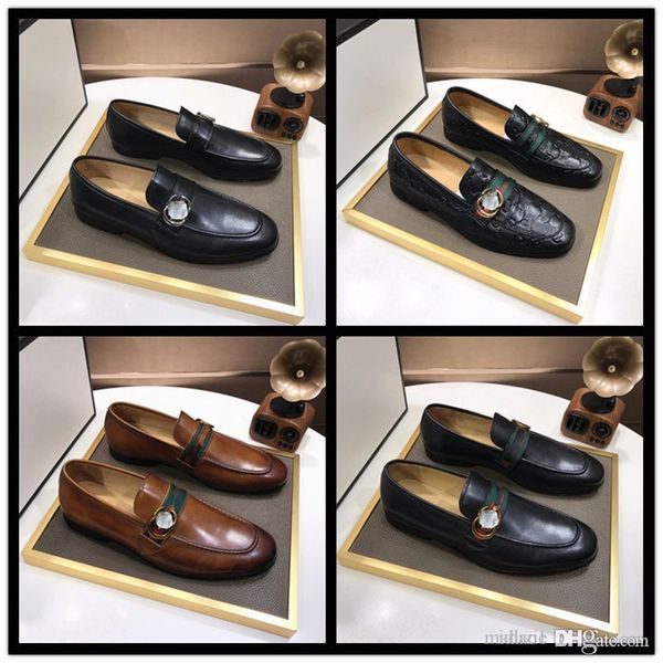 

3a designer g dress shoes men autumn winter genuine leather luxury brand shoes british retro men shoes cowhide dress shoe boots men 38-45, Black