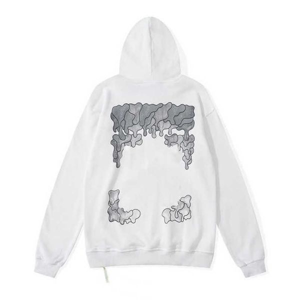

men's luxury fashion jackets sweatshirts brand offs pullover hoodies women sweater men arrow cross letter print hoodie trend coat jack, Black;brown