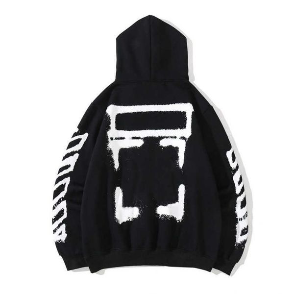 

men's luxury classic jackets sweatshirts brand offs pullover shirts hoodies designer women sweater men arrow cross letter print hoodie, Black;brown