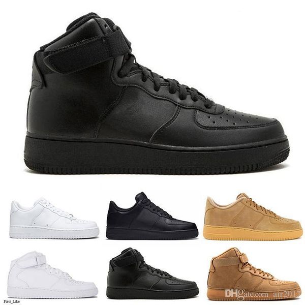 

classic forces boots men women low casual shoes mens womens one 1 all white black platform sandals 36-45 yee2