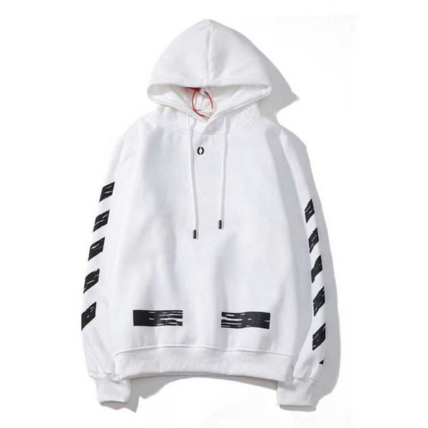 

luxury men's classic jackets sweatshirts brand offs pullover hoodies designer women sweater men arrow cross letter print hoodie trend, Black;brown