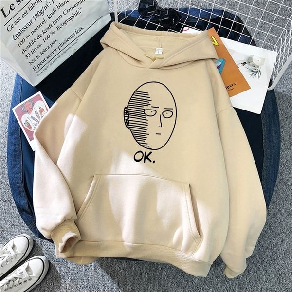 

men's hoodies sweatshirts one punch anime hoodie men autumn fleece tracksuit male streetwear clothes fashion mens pullover warm sweatsh, Black
