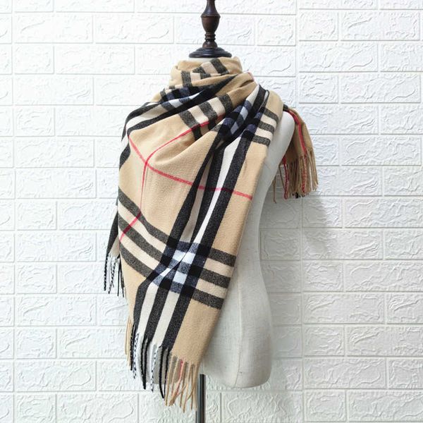 

scarves new england plaid scarf female autumn and winter lovely girl korean popular thickened warm shawl bib, Blue;gray