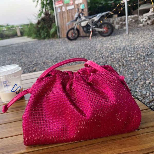 

towel canvas hobos crossbody bags women's clutch luxury ladies handbags designer noble shoulder bag fashion diamonds bags