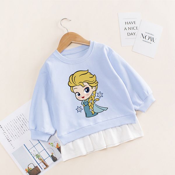 

disney authentic authorized sets setssweater korean version of the new princess western style loose thin clothing, Blue