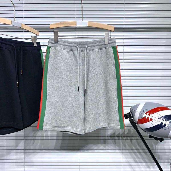 

tb thom casual shorts classic side red green stripes design women's fashion, Black