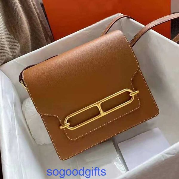 

womens roulis's designer herme bags genuine leather with strap shoulder handbags genuine leather kangkang bag tofu pig nose 2022 trendy