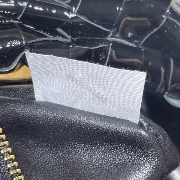 

original edition 10a tier mirror quality mini jodie bag luxuries designers womens real patent leather black purse triangle zipper handbag cl