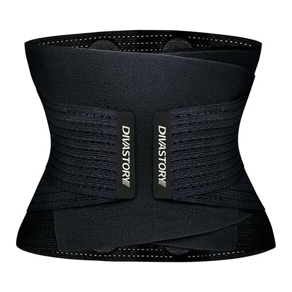 

women's shapers waist tummy burvogue neoprene sweat trainer fitness belt thermo body trimmer corset cincher wrap workout slim 220923, Black;white