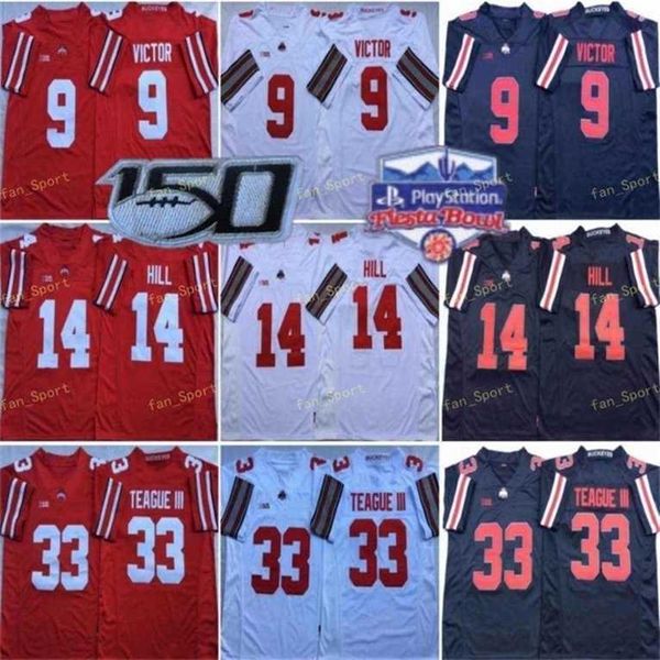 

ncaa ohio state buckeyes college football 9 binjimen victor jersey 33 master teague iii 14 kj hill 2 chase young fiesta bowl 150th, Black