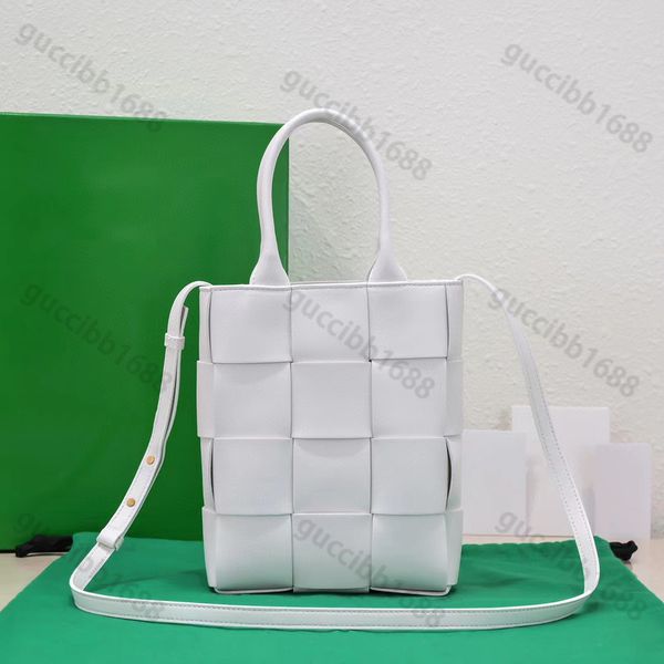 

10a tier mini intreccio tote bag mirror quality womens real leather handbag 16.5cm small black shopping bag classic woven purse crossbody sh