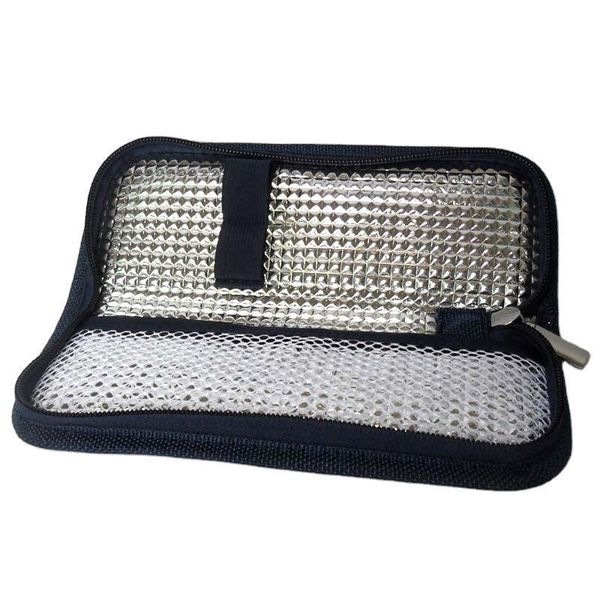 

ice packs/isothermic bags portable refrigerated package stay cold insulin zipper folding pack physical insulation box aluminum foil cooler b
