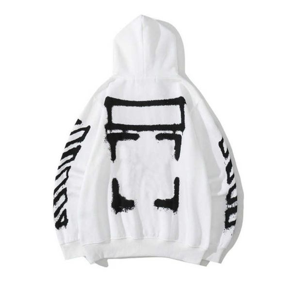 

men's luxury classic jackets sweatshirts brand offs pullover shirts hoodies designer women sweater men arrow cross letter print hoodie, Black;brown