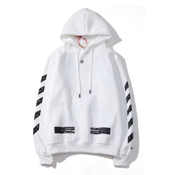 

classic luxury men's sweatshirts brand offs pullover hoodies women sweater men arrow letter print black white hoodie trend sweatshirt
