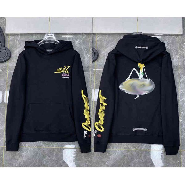 

0vt5 men's hoodies sweatshirts hoodie chrome//heart jackets autumn and winter ch crowe long sleeve tshirt mens bottom shirt crosse1, Black