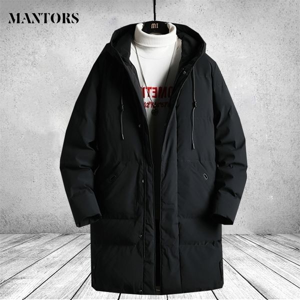 

mens down parkas men long warm thick hood jacket coat autumn outwear outfits classic windproof pocket parka male black windbreaker 220923