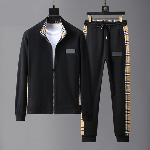 

men's casual tracksuits long sleeve zipper drawstring waistband jogging suits designers luxury autumn winter sweatsuit sets track jacke, Gray