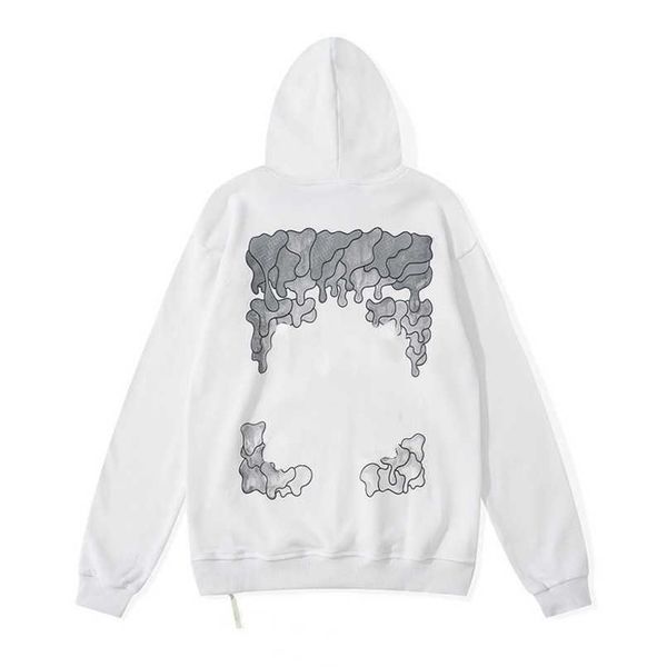 

fashion men's luxury sweatshirts brand offs pullover hoodies women sweater men arrow cross letter print hoodie trend sweatshirt loose, Black