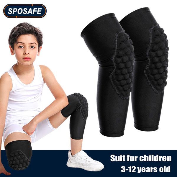 

elbow knee pads 1pair eva children anti-collision knee pads outdoor sports knee support brace leg protector for basketball football skateboa, Black;gray