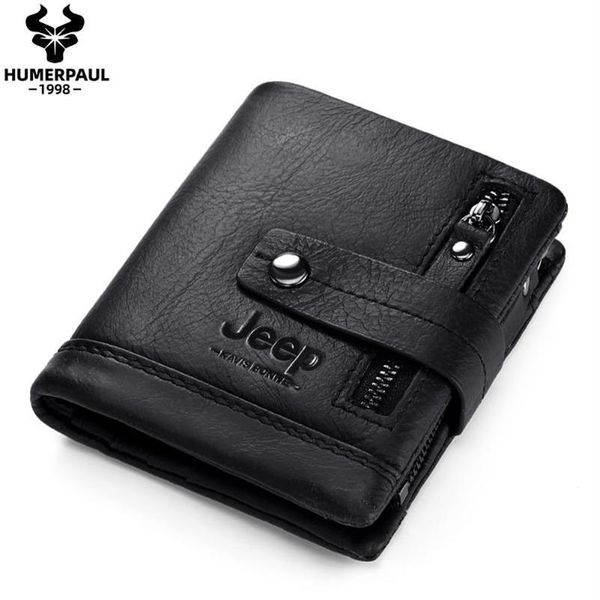 

humerpaul cowhide genuine leather men wallet coin purse mini card holder portfolio portomonee male walet pocket 76k, Red;black