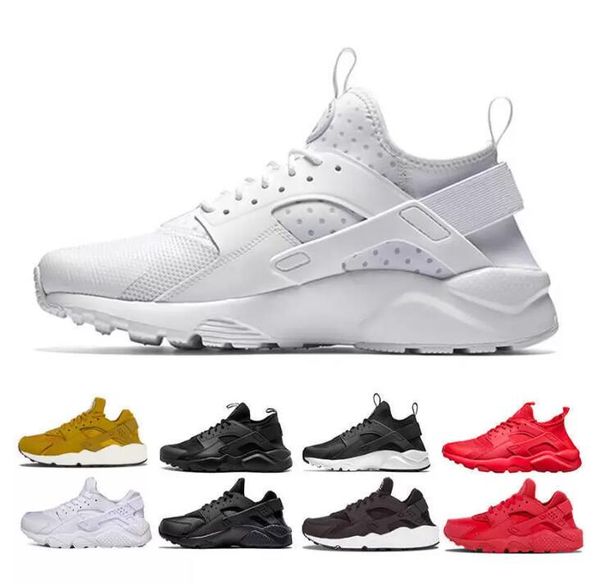

4.0 huarache ultra men running shoes classical triple black white red grey green oreo mens womens trainers fashion outdoor sports sneakers 3