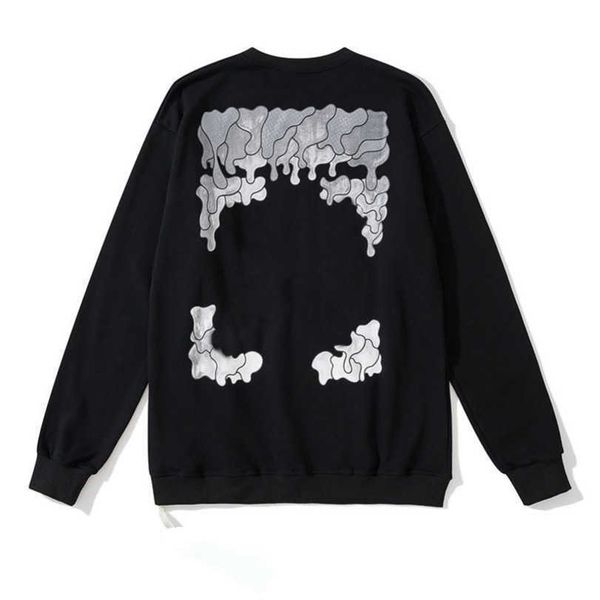 

luxury men's fashion pullover sweatshirts white hoodies women black sweater men arrow cross letter print street trend sweatshirt loose