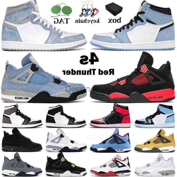 

basketball shoes men women 4s red thunder university blue white oreo black cat 1s bred patent hyper royal dark mocha unc pine green mens