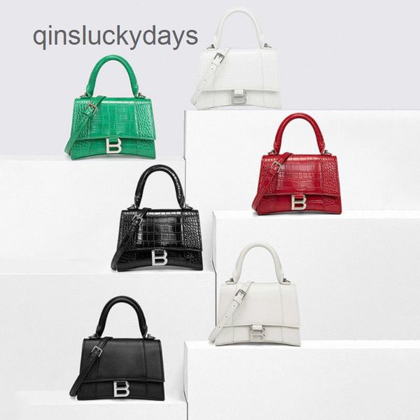 

luxury balencaig bags outlet 2022 new fashion crocodile pattern hourglass bag simple versatile small popular d