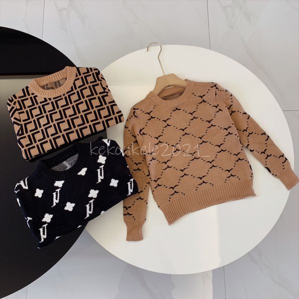 

clothing sets kids sweaters autumn winter baby pullover sweatshirts children boys girls keep warm letter printed sweater jumper clothing, White