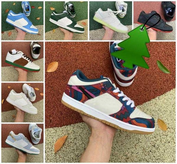 

2022 sb womens mens skateboard shoes low black white unc coast shimmer trainers parra abstract art undefeated high kentucky championship red