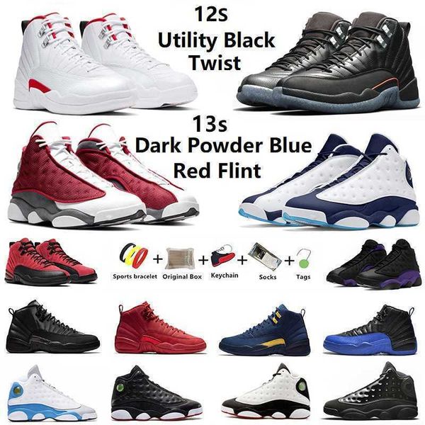 

jumpman 13 12 utility black 13s mens basketball shoes twist royalty 12s red flint dark powder blue court purple men trainers sports sneakers