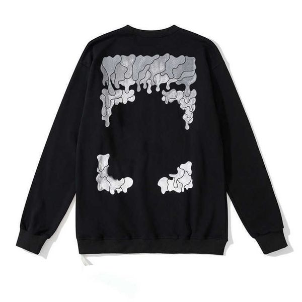 

fashion men's luxury sweatshirts offs brand pullover shirts men arrow letter print hoodies classic women o-neck black white sweater loo