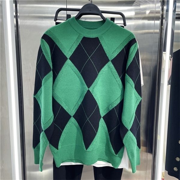 

mens sweaters autumn jacquard diamond pattern sweaters korean fashion sweaters men street wear mens clothes knitted sweater men pullovers 22, White;black