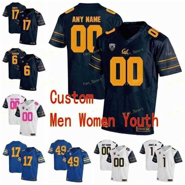

sj ncaa college jerseys 6 devon modster 7 chase garbers 7 davis webb 8 aaron rodgers 9 cj anderson 99 wesley walker custom football stitched, Black
