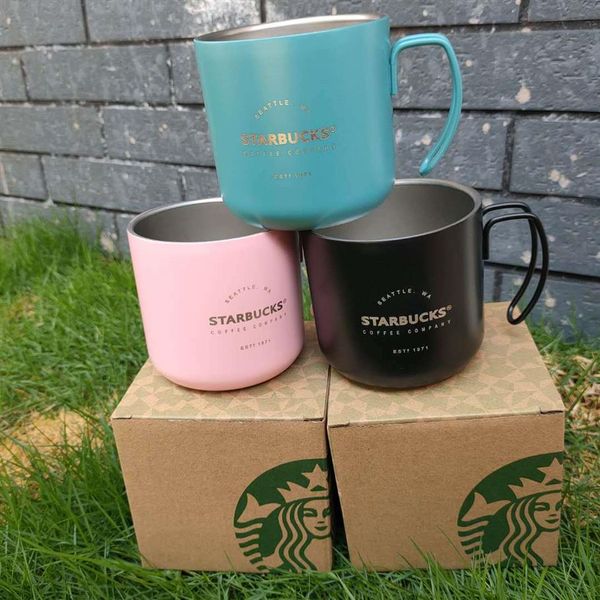 

12oz 300ml starbucks mugs 304 stainless steel material coffee mug travel water bottle easy cup gift product219v