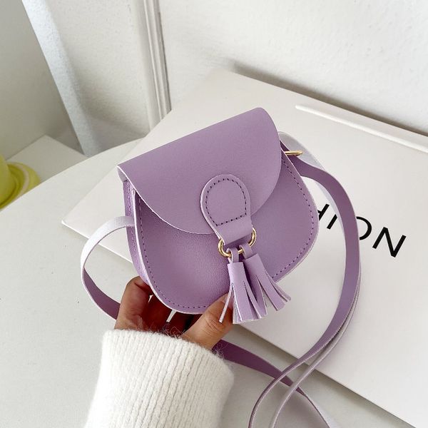 

backpacks cute princess accessories kids coin purse handbags girls baby tassel crossbody bags pu leather children small shoulder bag 220924