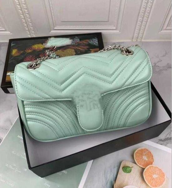 

2022 new fashion bags ladies messenger bag promotion shoulder casual silver chain small square bag 22cm
