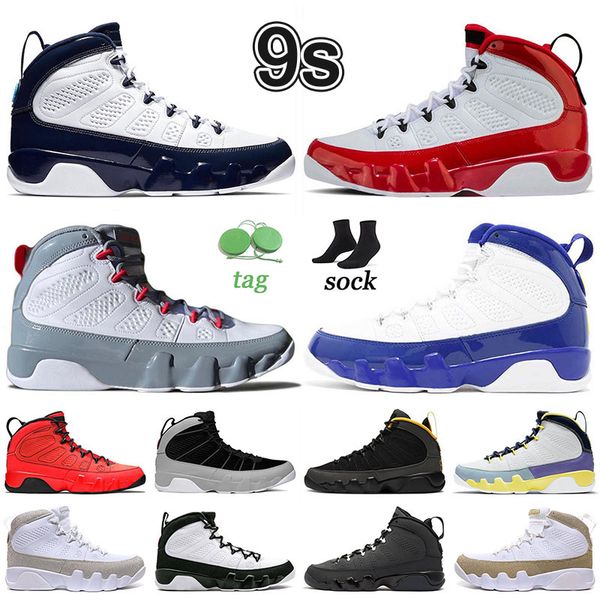 

basketball shoes mens trainers red university blue gold barons particle grey bred patent space jace jumpman og 9 men 9s chile olive concord