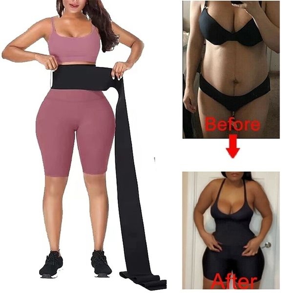 

women's shapers waist tummy trainer corset for women sauna trimmer belt modeling strap plus size belly body compression wrap faja 22092, Black;white
