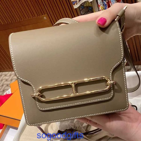 

womens roulis's designer herme bags genuine leather with strap shoulder handbags leather kangkang bag tofu pig nose