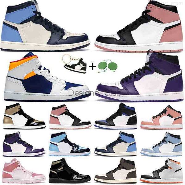 

men women basketball shoes 1s high og 1 electro orange shadow 2.0 hyper royal chicago light smoke grey satin black toe mens trainers sports