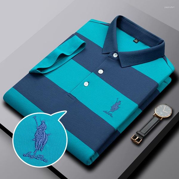 

men's polos summer brand short sleeve luxury male polo shirt business designer tshirts for men 2022 high-quality, White;black