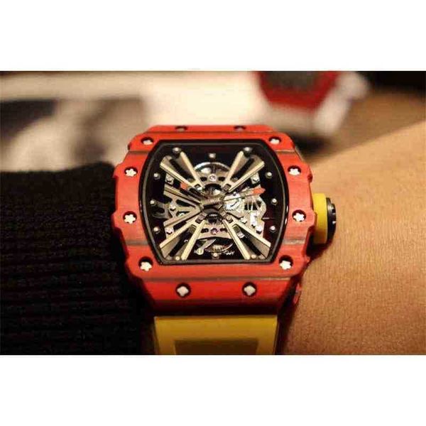 

multi-function superclone watch designer luxurymechanics richa milles wristwatch men's fully automatic mechanical movement light carbon, Slivery;golden