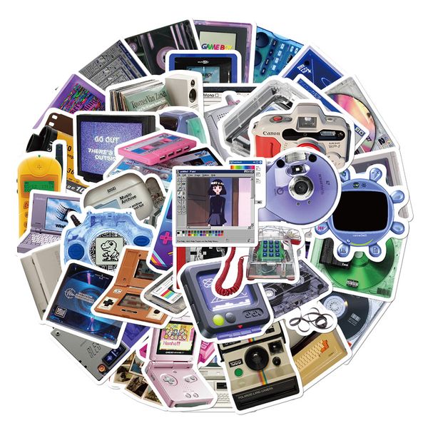 

50pcs/lot mixed skateboard stickers retro equipment for car lappad bicycle motorcycle helmet ps4 phone decal pvc guitar sticker