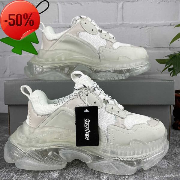 

casual shoes basketball shoes discount paris triple s clear sole trainers dad shoe sneaker black oversized mens womens comfort runners