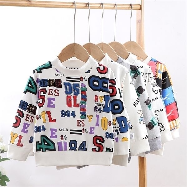

jackets childrens sweaters baby boys hoodies toddler girls spring autumn longsleeved round neck tshirt kids clothes bottoming shirt 220922, Blue;gray